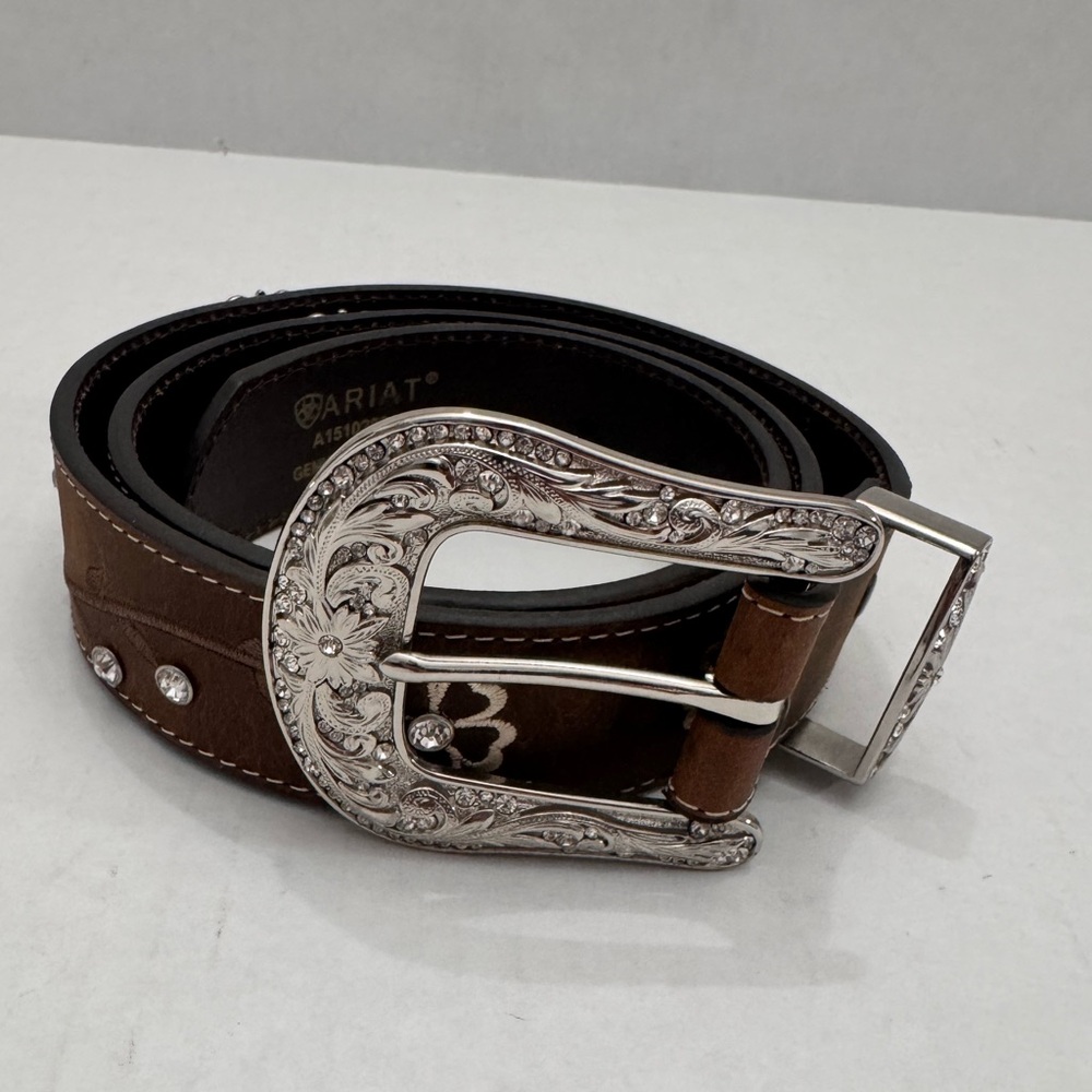 Ariat Dark Brown Leather Belt